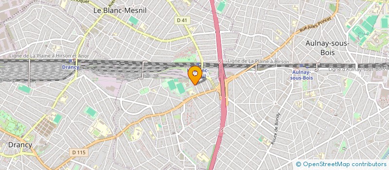 localisation de l'entreprise MONSIEUR NILKANTH PATEL  LE BLANC-MESNIL