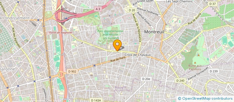 localisation de l'entreprise MONSIEUR NILS JOHAN BESSIS  MONTREUIL