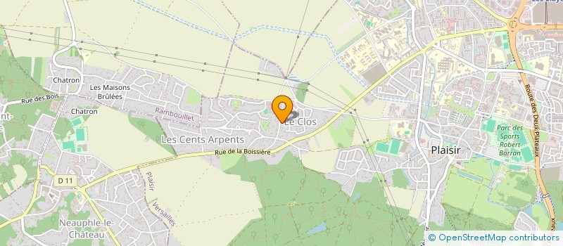 localisation de l'entreprise MONSIEUR NILS LAVANDIER  PLAISIR