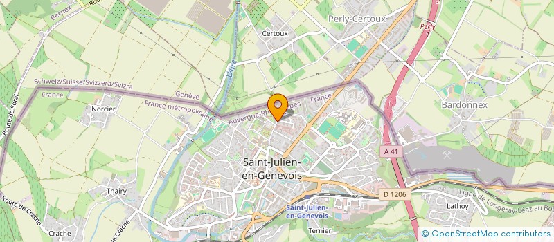 localisation de l'entreprise MONSIEUR NILS MEGUEDDEM  SAINT-JULIEN-EN-GENEVOIS