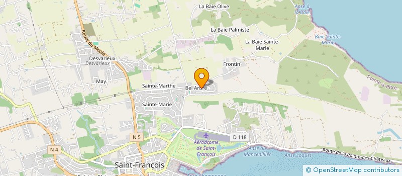 localisation de l'entreprise MONSIEUR NILS MEZILA  SAINT-FRANCOIS