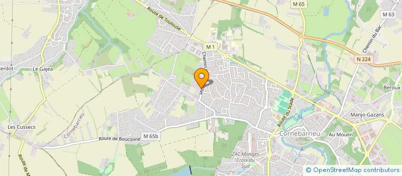 localisation de l'entreprise MONSIEUR NILS ROHRBACH  CORNEBARRIEU