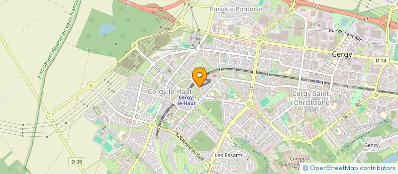 localisation de l'entreprise MONSIEUR NILTON DA VEIGA DE MELO  CERGY