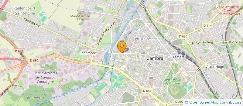 localisation de l'entreprise MONSIEUR NING JIANG à CAMBRAI