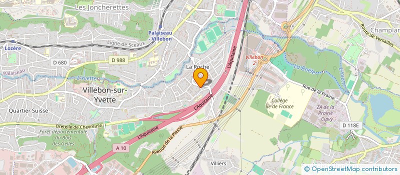 localisation de l'entreprise MONSIEUR NING WANG à VILLEBON-SUR-YVETTE