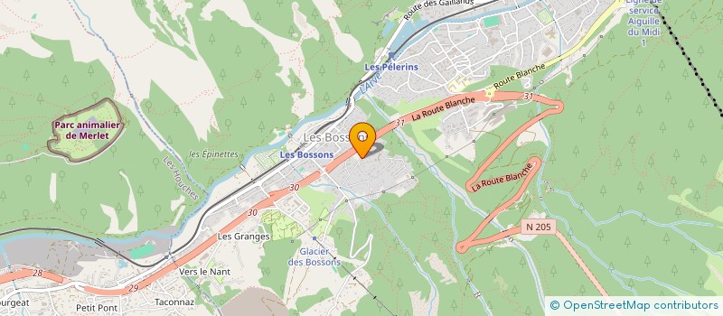 localisation de l'entreprise MONSIEUR NINO CONSTANTINI  CHAMONIX-MONT-BLANC