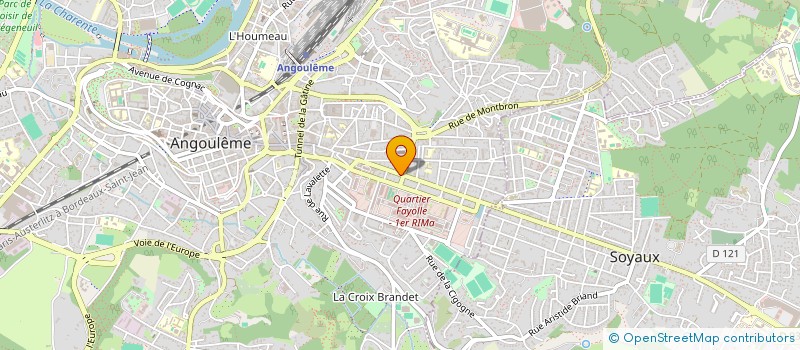 localisation de l'entreprise MONSIEUR NINO DERANLOT à ANGOULEME