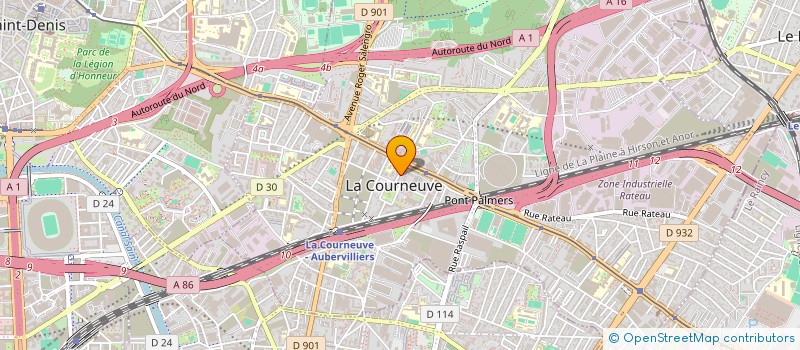 localisation de l'entreprise MONSIEUR NIRAV MAISURIA à LA COURNEUVE