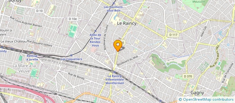 localisation de l'entreprise MONSIEUR NISAN BOSNAKYAN  LE RAINCY