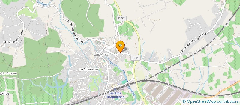 localisation de l'entreprise MONSIEUR NISAR ABDALLAH  LES ARCS