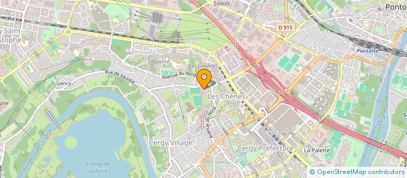 localisation de l'entreprise MONSIEUR NISHANTANE POUCHEPA  CERGY