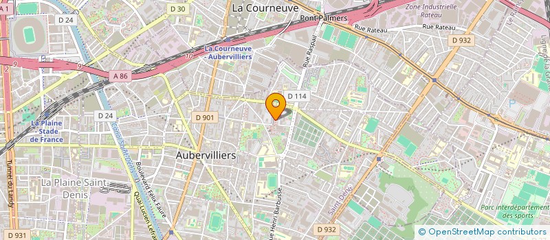 localisation de l'entreprise MONSIEUR NISHITA BARUA  AUBERVILLIERS