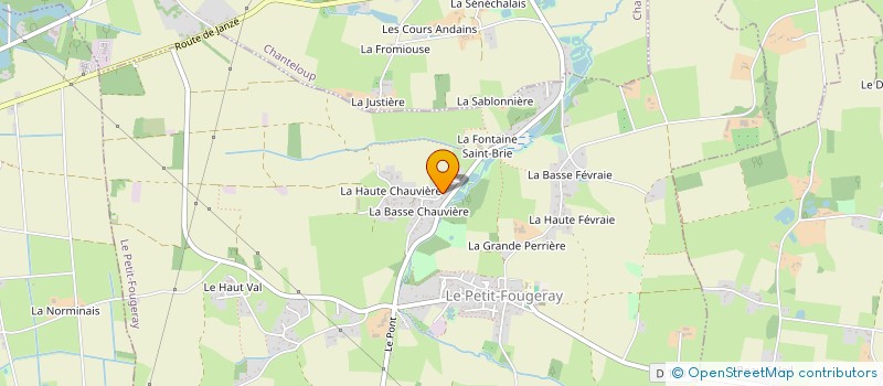 localisation de l'entreprise MONSIEUR NISIE FELEU  LE PETIT-FOUGERAY