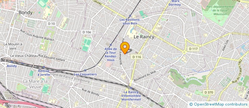 localisation de l'entreprise MONSIEUR NISSIM CHOCHA à LE RAINCY