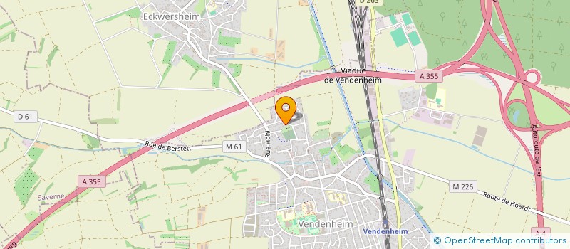 localisation de l'entreprise MONSIEUR NIZAM MAUDARBOCUS  VENDENHEIM