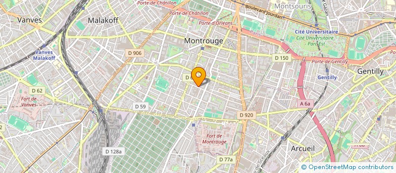 localisation de l'entreprise MONSIEUR NIZAR BOURGUIBA AKARI  MONTROUGE