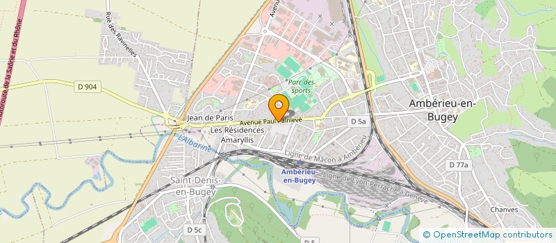 localisation de l'entreprise MONSIEUR NIZAR ZIREG  AMBERIEU-EN-BUGEY