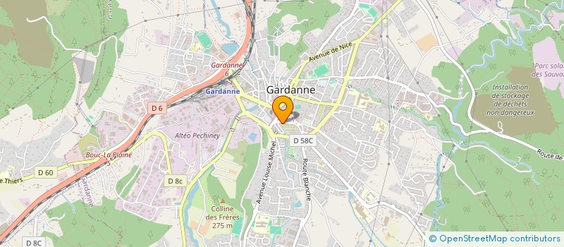 localisation de l'entreprise MONSIEUR NKOSI MENTE  GARDANNE