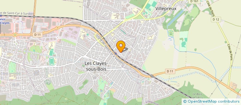 localisation de l'entreprise MONSIEUR NKOTE ESALO HYSSEKA à LES CLAYES-SOUS-BOIS