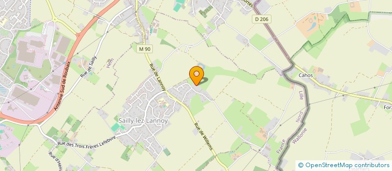 localisation de l'entreprise MONSIEUR NOA CHARAF  SAILLY-LEZ-LANNOY