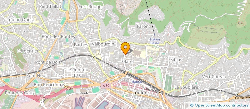 localisation de l'entreprise MONSIEUR NOA CHOURAQUI  TOULON