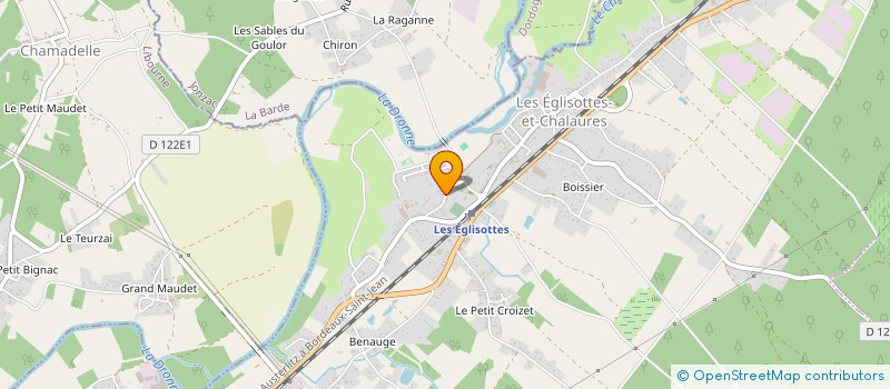 localisation de l'entreprise MONSIEUR NOA COUGET  LES EGLISOTTES ET CHALAURES