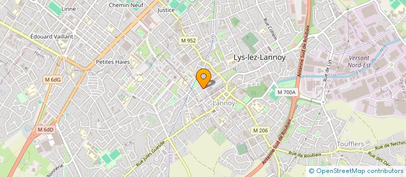 localisation de l'entreprise MONSIEUR NOAH AOUADI  LYS LEZ LANNOY