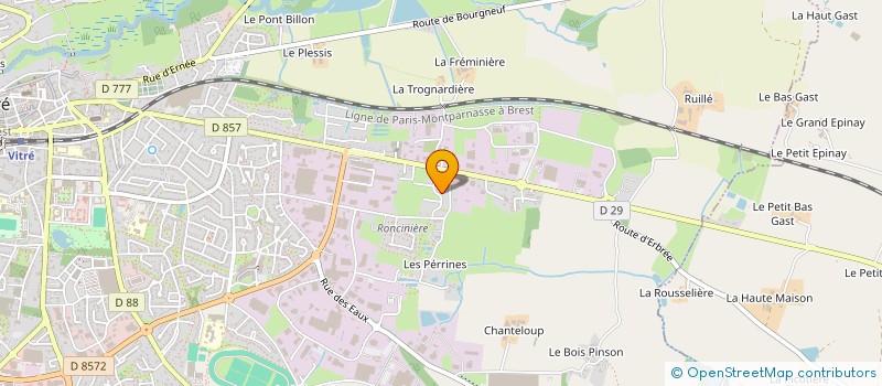 localisation de l'entreprise MONSIEUR NOAH BLIN  VITRE