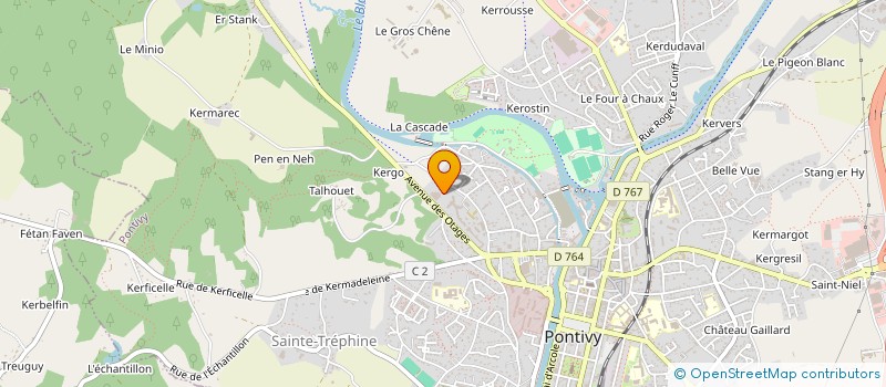 localisation de l'entreprise MONSIEUR NOAH BOSSARD  PONTIVY