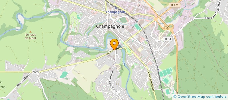 localisation de l'entreprise MONSIEUR NOAH DAVID  CHAMPAGNOLE