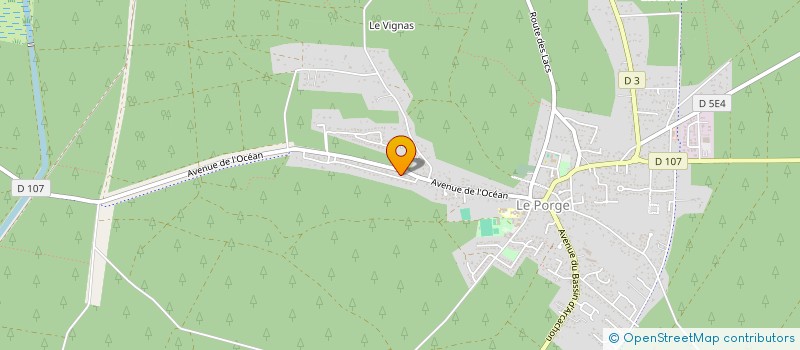 localisation de l'entreprise MONSIEUR NOAH DI DOMENICO  LE PORGE