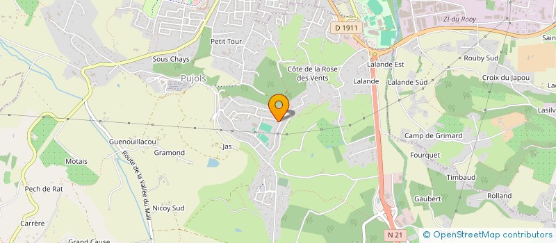 localisation de l'entreprise MONSIEUR NOAH DUVAL  PUJOLS