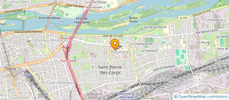 localisation de l'entreprise MONSIEUR NOAH KALOMBO BALEKA  SAINT-PIERRE-DES-CORPS