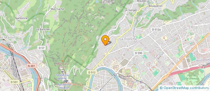 localisation de l'entreprise MONSIEUR NOAH LA MOUCHE  LA TRONCHE