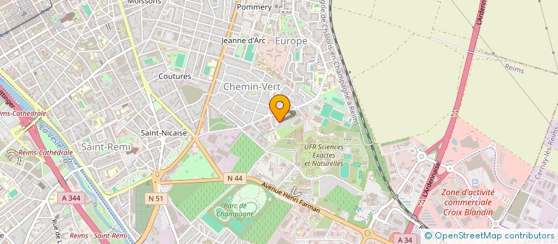localisation de l'entreprise MONSIEUR NOAH SENEJOUX  REIMS