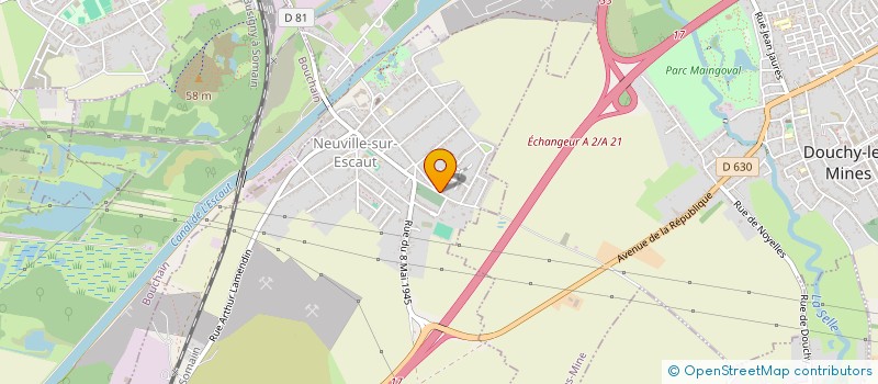 localisation de l'entreprise MONSIEUR NOAM DAOUDI  NEUVILLE-SUR-ESCAUT