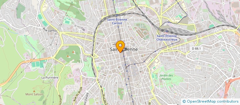 localisation de l'entreprise MONSIEUR NOAM OURZIQ  SAINT-ETIENNE