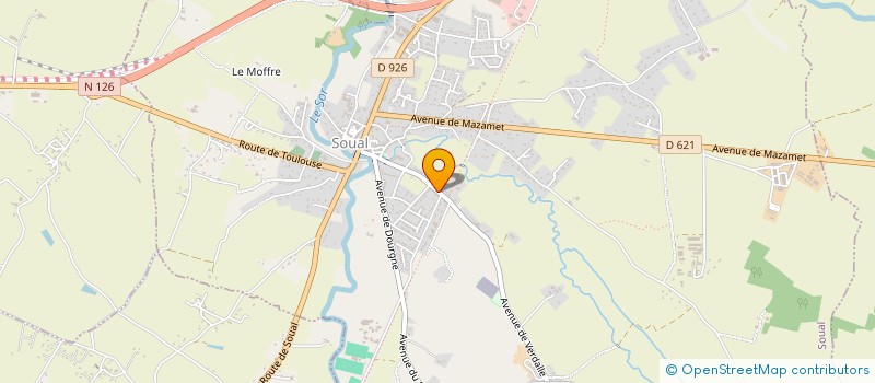 localisation de l'entreprise MONSIEUR NOE AZAIE  SOUAL