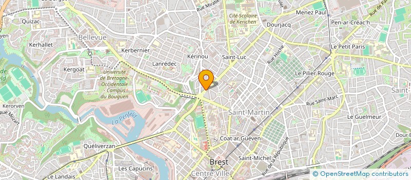 localisation de l'entreprise MONSIEUR NOE BARRANGER à BREST