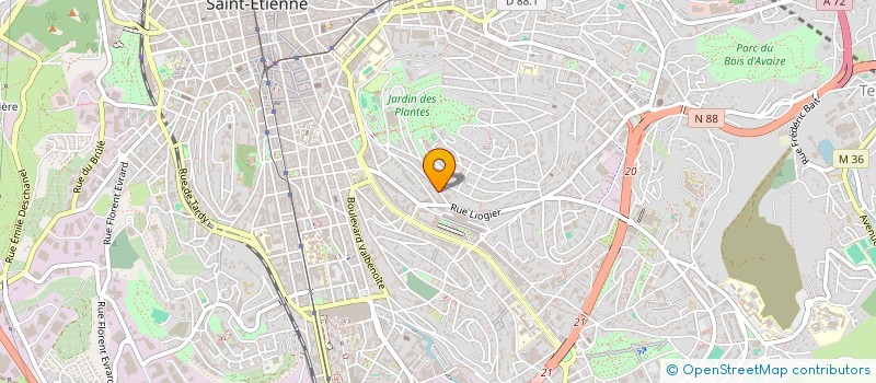 localisation de l'entreprise MONSIEUR NOE BELIN  SAINT-ETIENNE