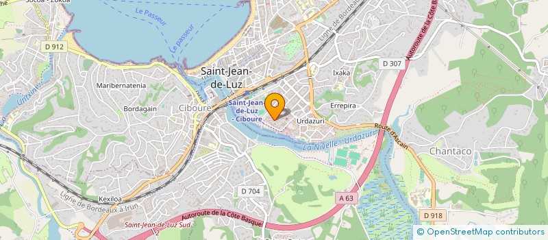 localisation de l'entreprise MONSIEUR NOE BOMPARD  SAINT-JEAN-DE-LUZ