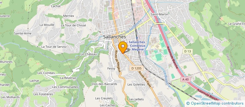 localisation de l'entreprise MONSIEUR NOE BOUDINEL  SALLANCHES