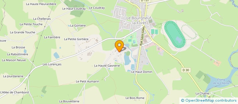 localisation de l'entreprise MONSIEUR NOE BOURNY  LE BOURGNEUF-LA-FORET