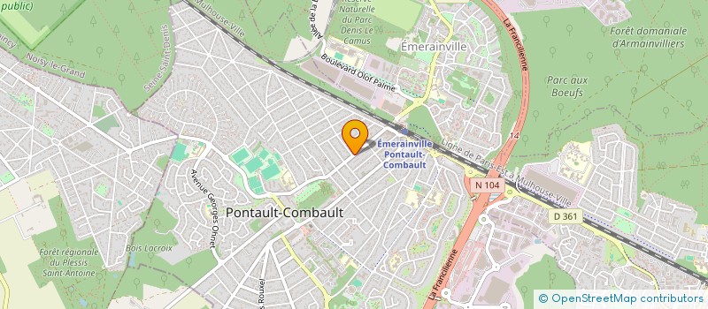 localisation de l'entreprise MONSIEUR NOE COSTE  PONTAULT-COMBAULT