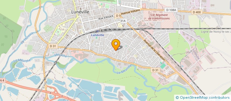 localisation de l'entreprise MONSIEUR NOE DELARUE  LUNEVILLE