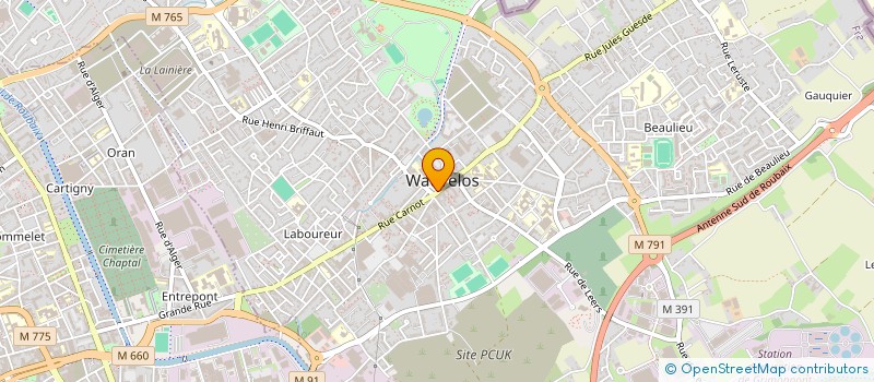 localisation de l'entreprise MONSIEUR NOE DEMESTRE  WATTRELOS