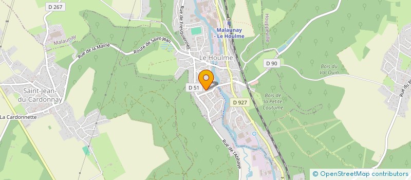 localisation de l'entreprise MONSIEUR NOE DUGAST  LE HOULME