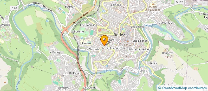 localisation de l'entreprise MONSIEUR NOE DUVAL  RODEZ