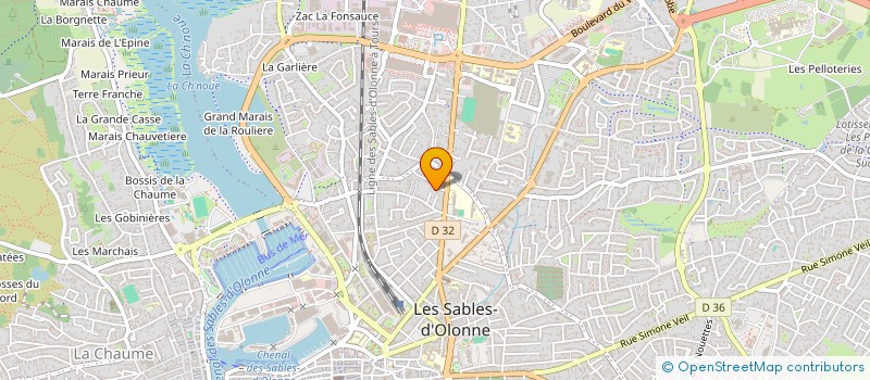 localisation de l'entreprise MONSIEUR NOE GENDRON  LES SABLES D'OLONNE