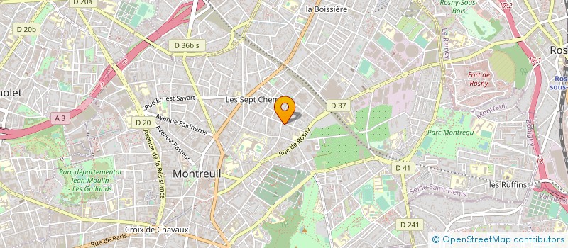 localisation de l'entreprise MONSIEUR NOE JAUDEAU à MONTREUIL